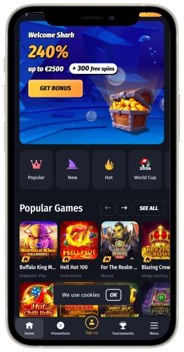 Winshark Casino Mobile App